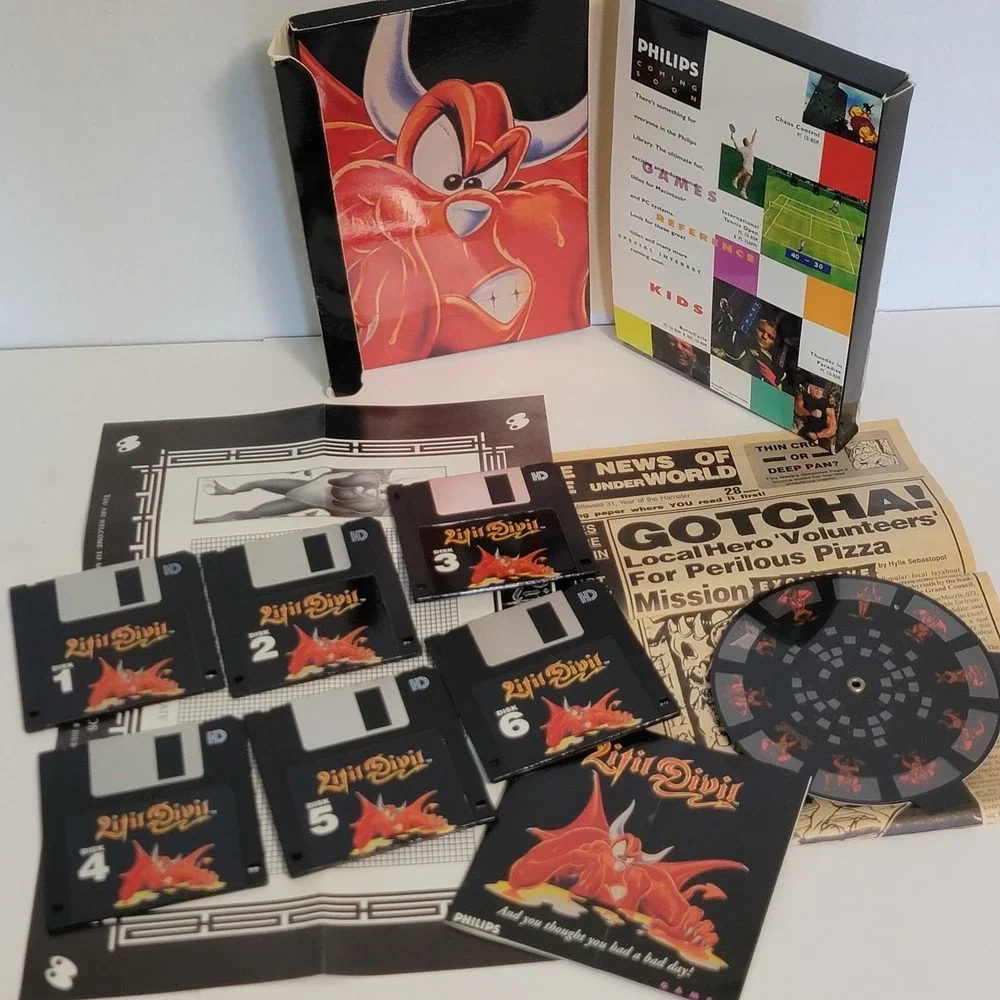 Litil Devil 1994 Vtg IBM full Complete Set Big Box‎ RARE